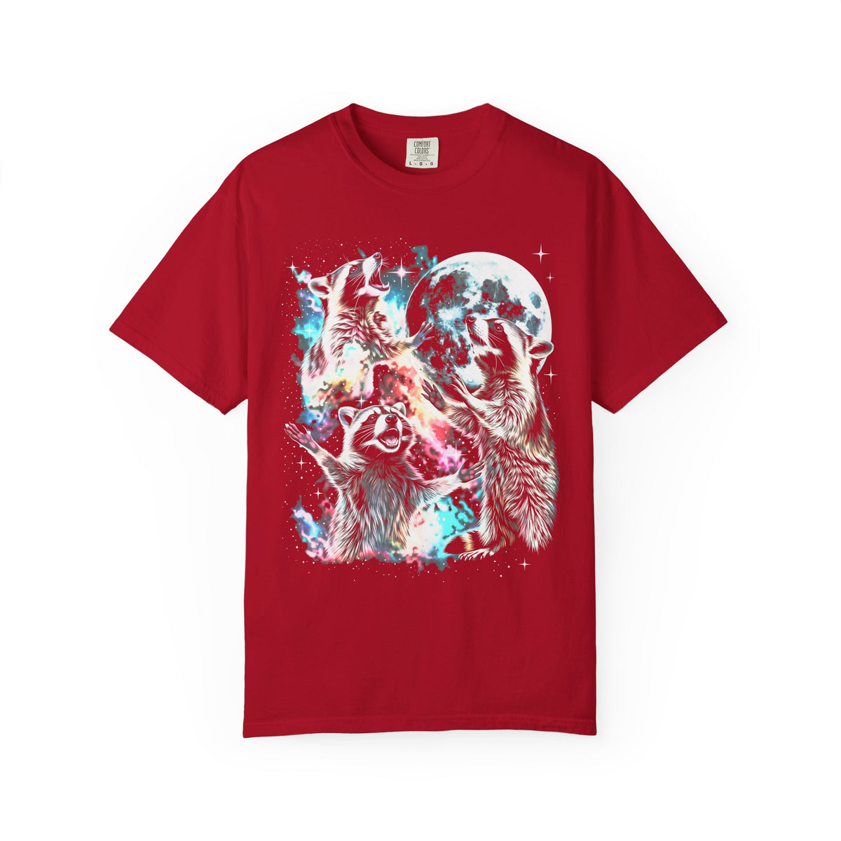 Space Raccoon Moon Classic Tee | Vintage Retro | Sci-Fi Gift