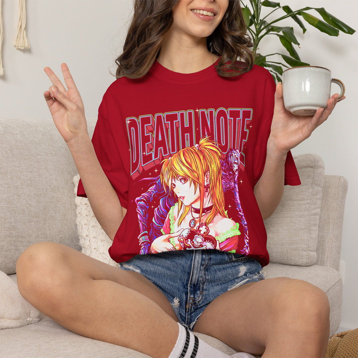 Gothic Manga Girl Skeleton Classic Tee | Dark Retro Horror