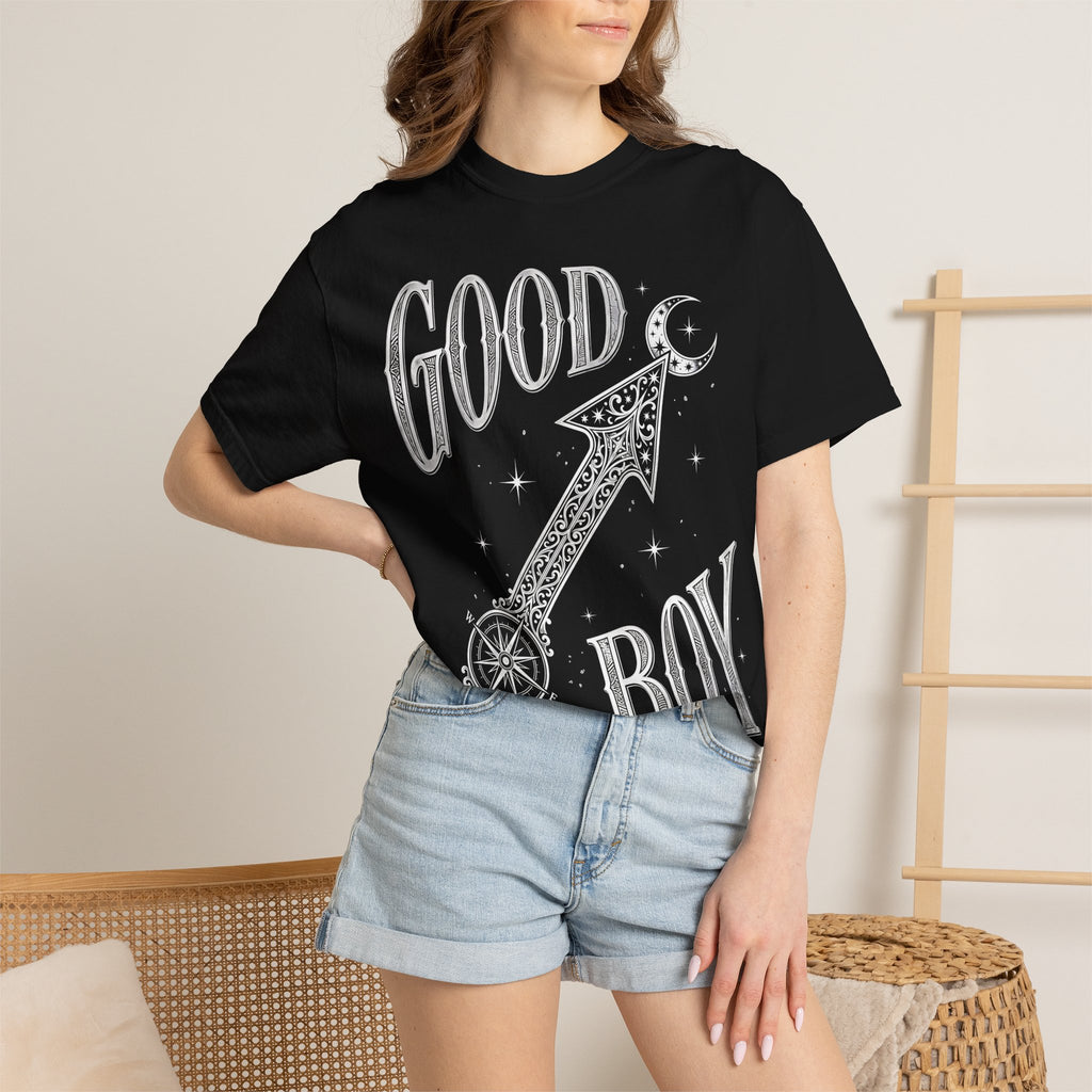 Good Boy Cosmic Guidance Classic Tee | Mystical Compass Rose