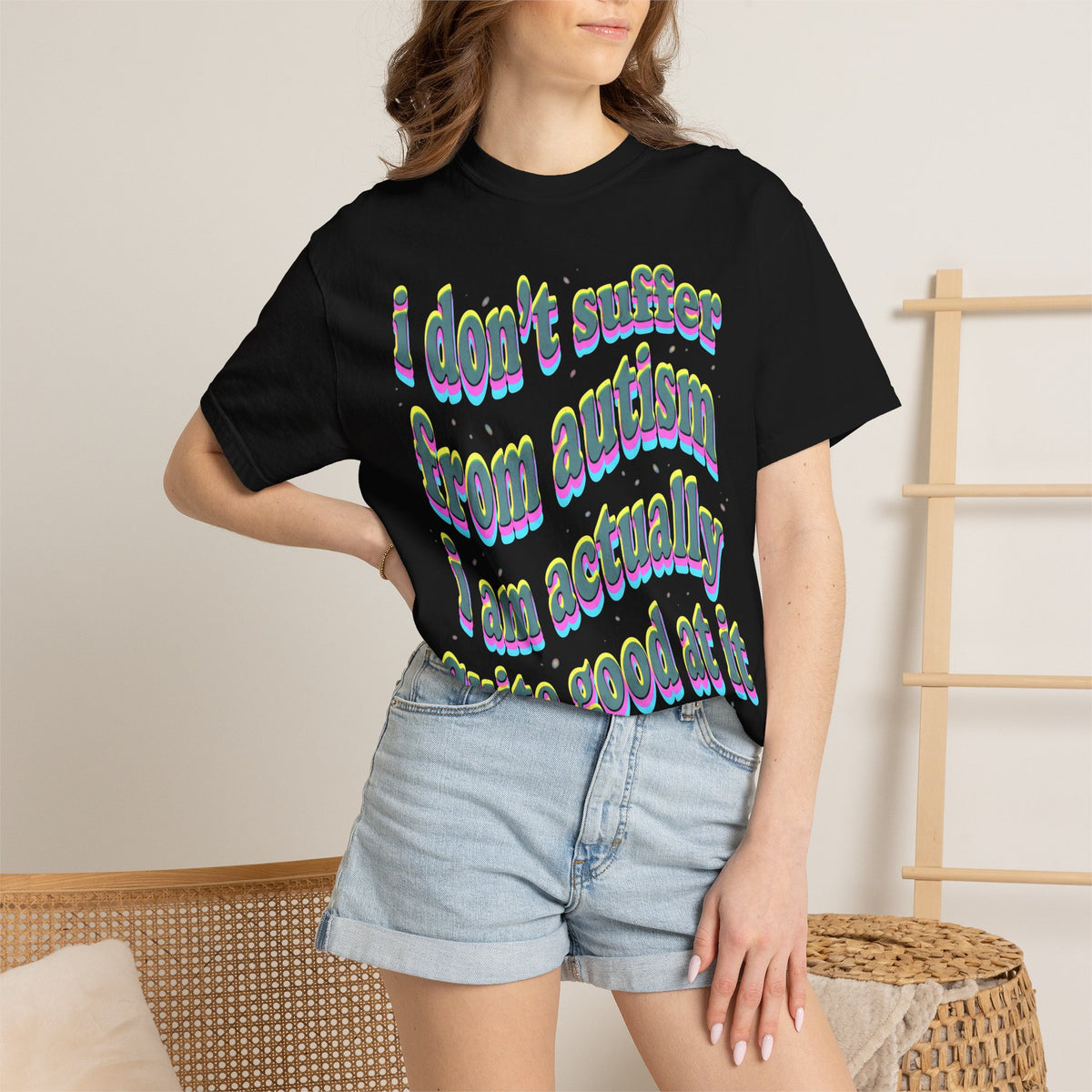 Quite Good At Autism Classic Tee | Neurodiversity Quote