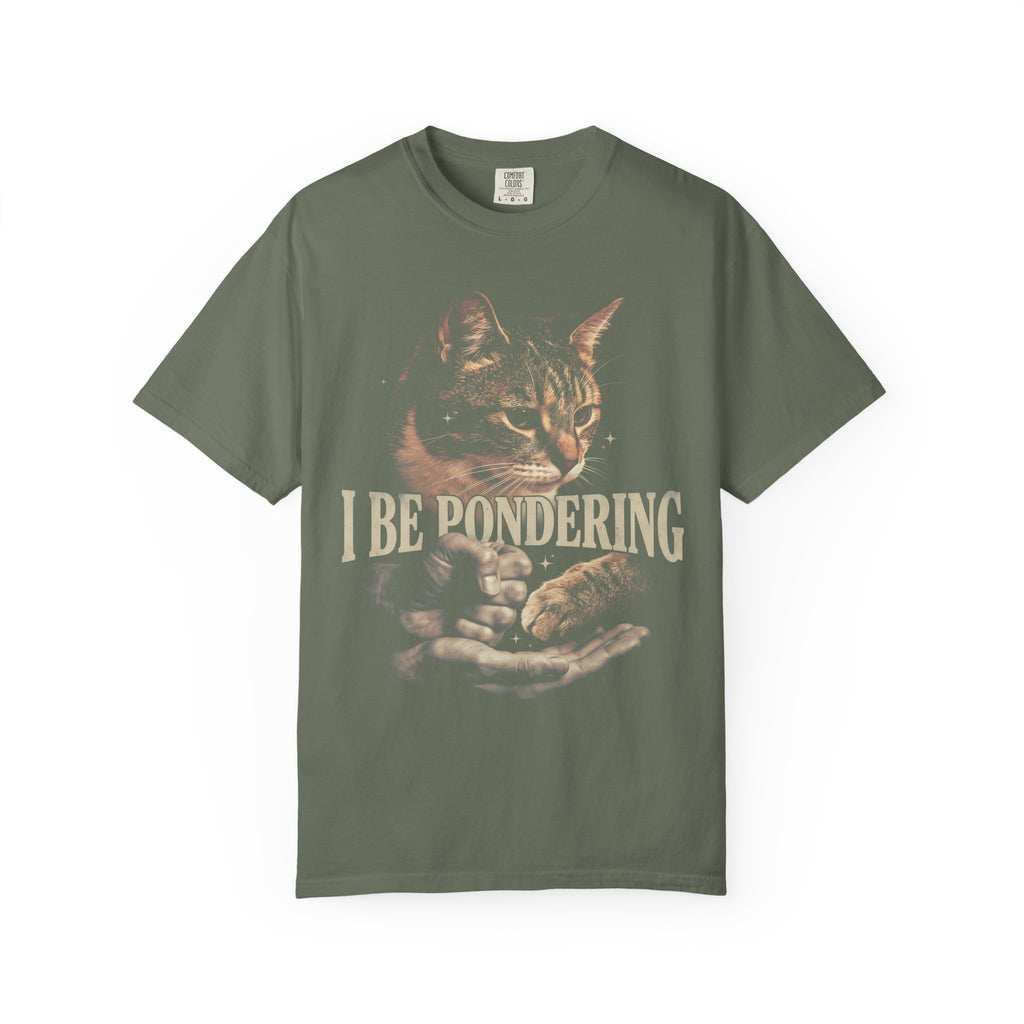 I Be Pondering Cat Classic Tee | Vintage Meme | Paw Shake