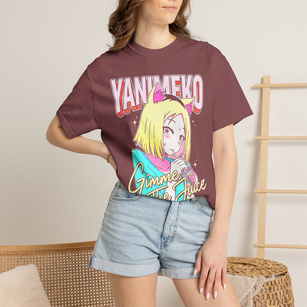 Gimme The Juice Classic Tee | Retro 90s | Anime Cat Girl