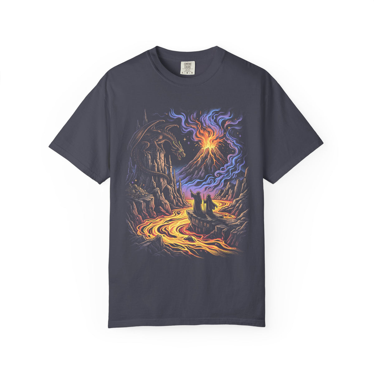 Dragon Wizards Classic Tee | Fantasy Adventure | Lava Ruins