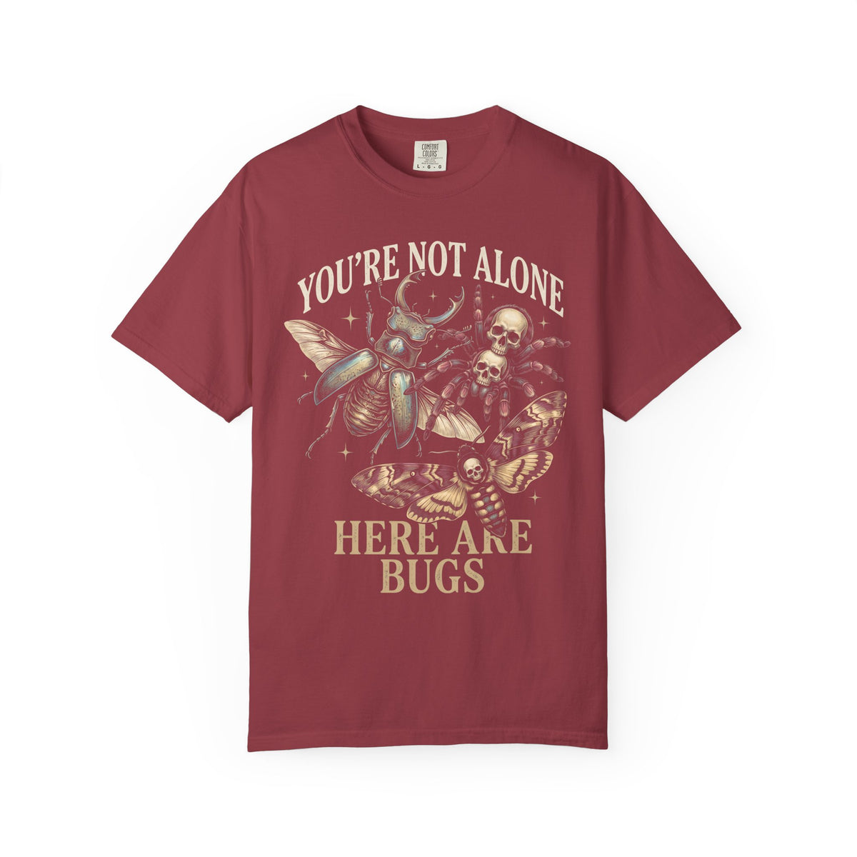 You're Not Alone Here Are Bugs Classic Tee | Entomology Goth
