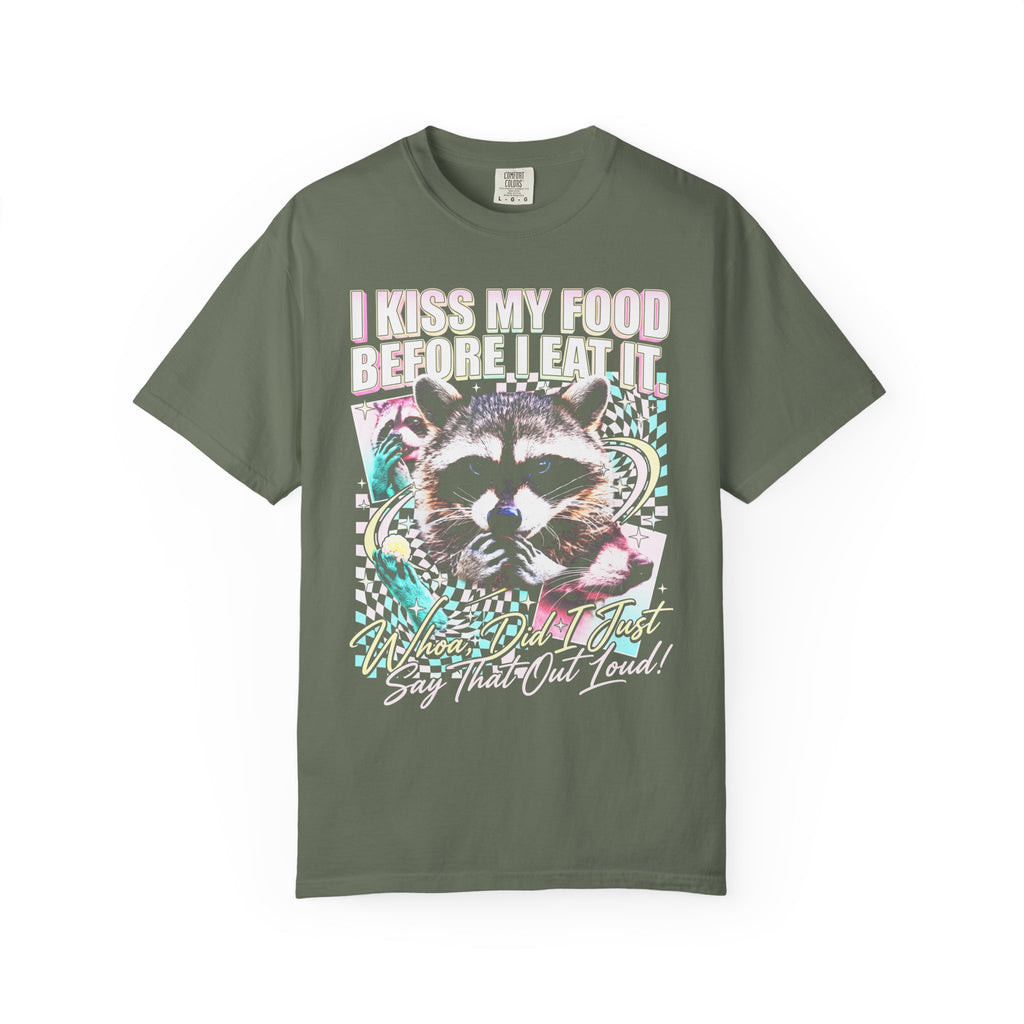 I Kiss My Food Before I Eat It Classic Tee | Raccoon Meme