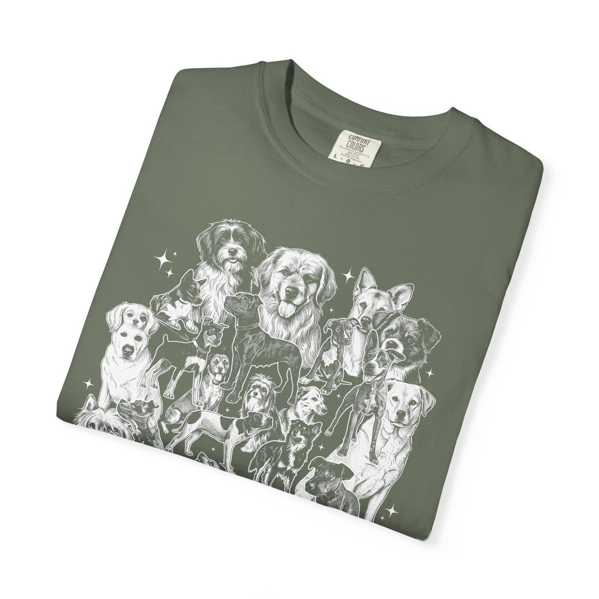 Retro Puppy Collage Classic Tee | 90s Vintage | Dog Gift