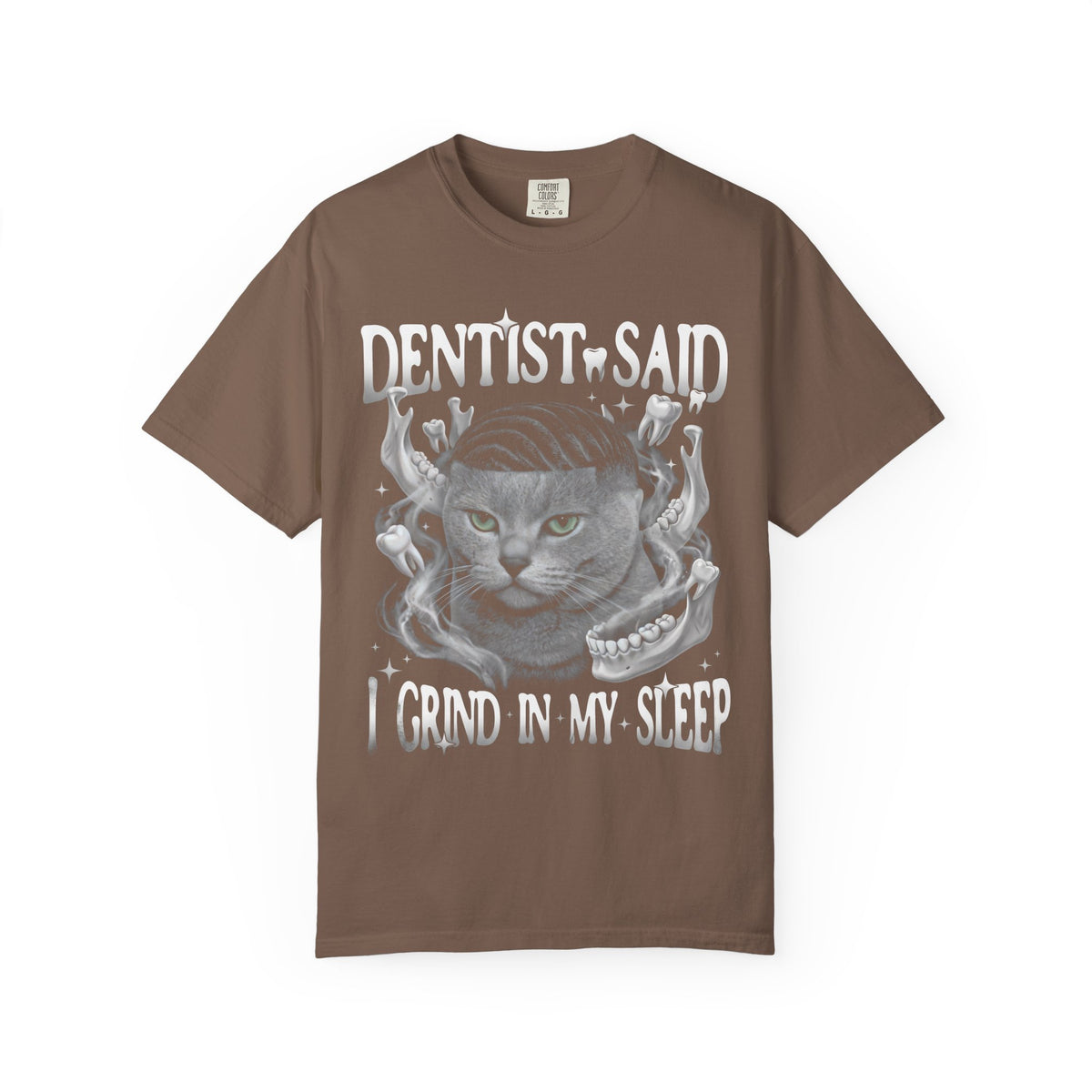 I Grind In My Sleep Cat Classic Tee | Dentist Meme | Funny Waves