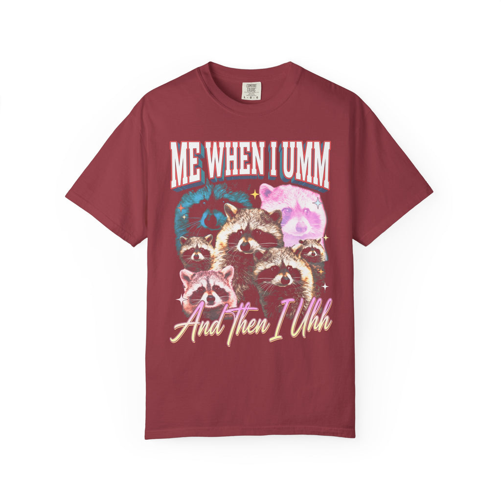 Me When I Umm Raccoon Classic Tee | Funny Meme | 90s Retro