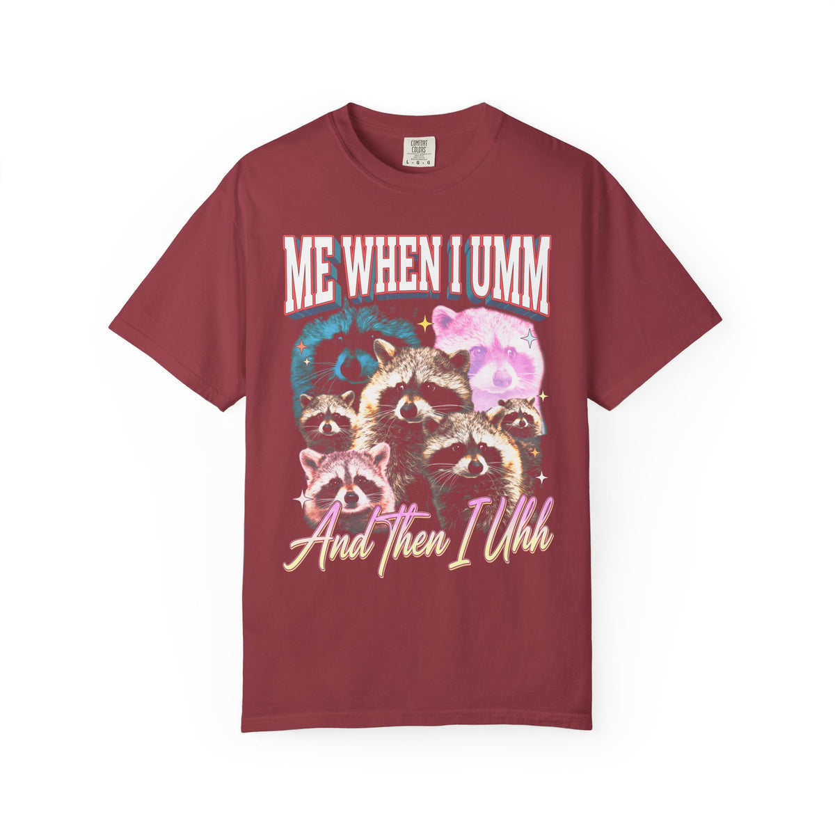 Me When I Umm Raccoon Classic Tee | Funny Meme | 90s Retro