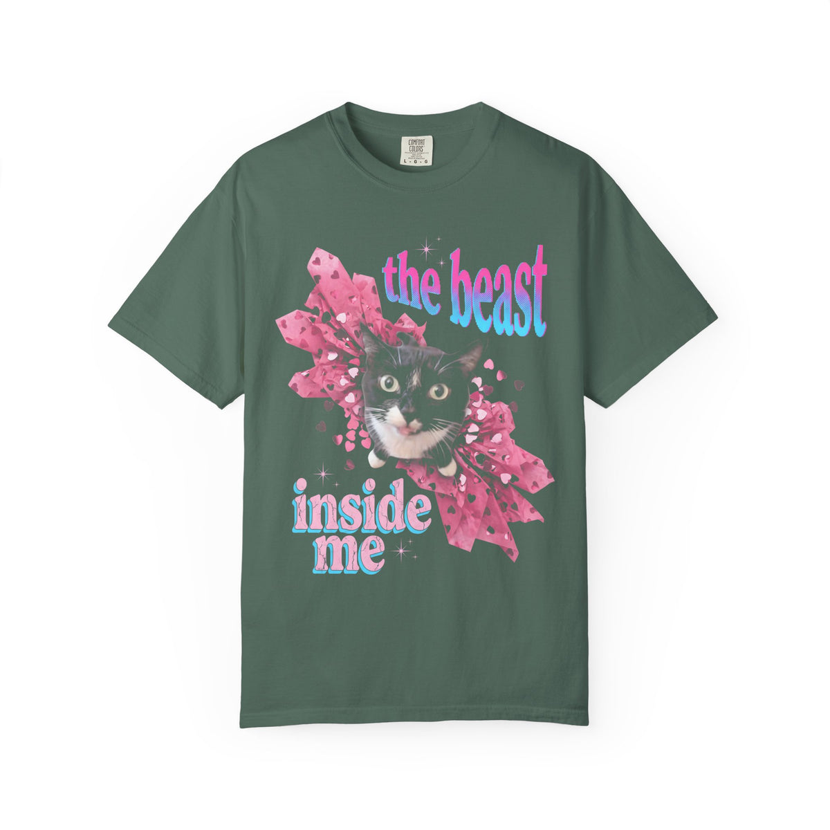 The Beast Inside Me Classic Tee | Tuxedo Cat Cute Meme