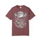 Halloween Haunted House Classic Tee | Spooky Black Cat Moon