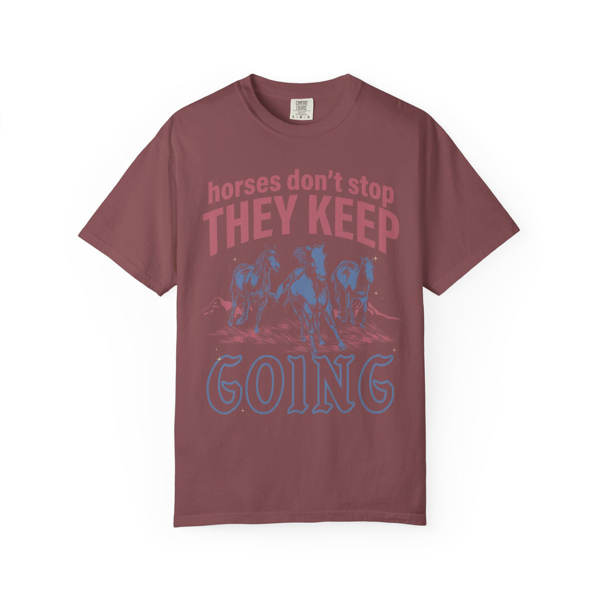 Horses Don't Stop Classic Tee | Galloping Western | Running