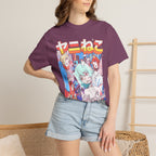 Neko Alley Squad Classic Tee | Anime Cat Girl | Retro Graphic