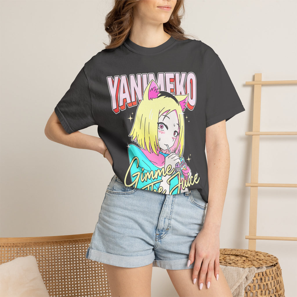 Gimme The Juice Classic Tee | Retro 90s | Anime Cat Girl