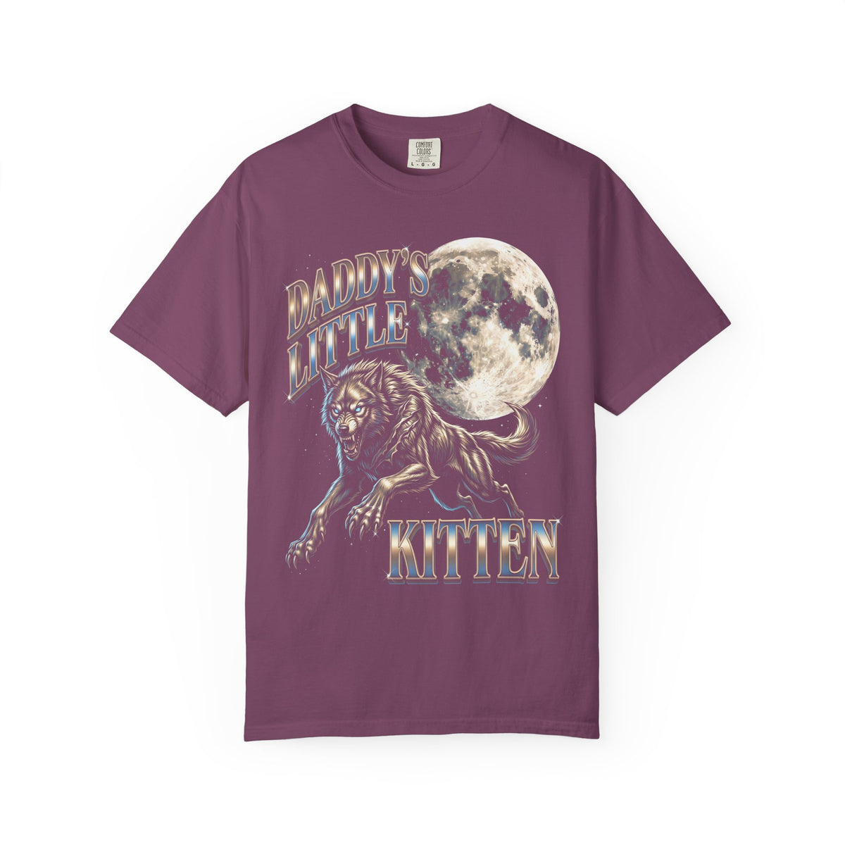 Daddys Little Kitten Classic Tee | Werewolf Moon | Fantasy Art