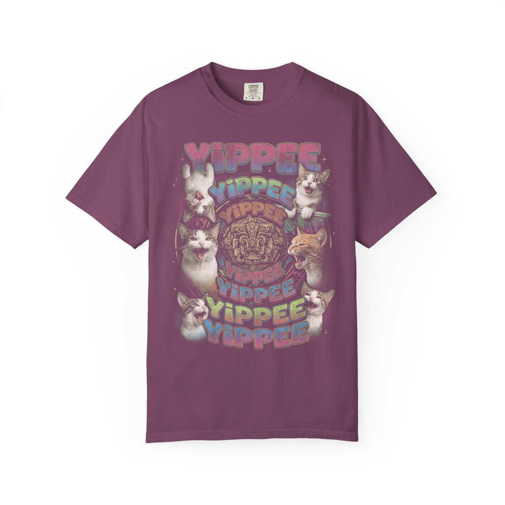 Yippee Screaming Cat Classic Tee | Psychedelic | Bootleg Art