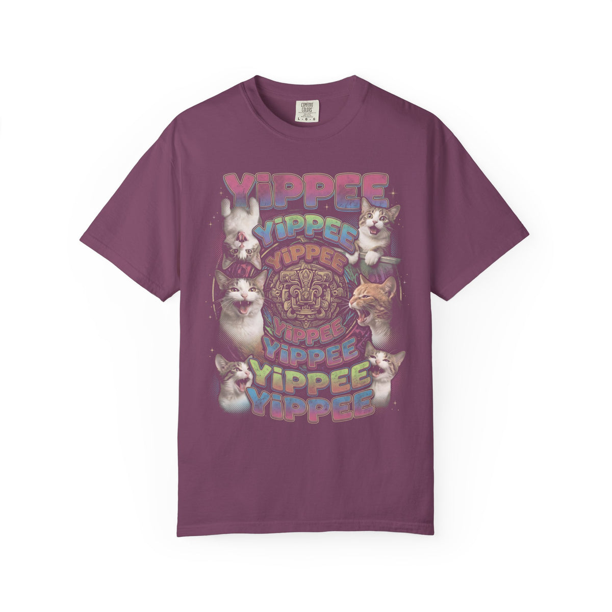 Yippee Screaming Cat Classic Tee | Psychedelic | Bootleg Art