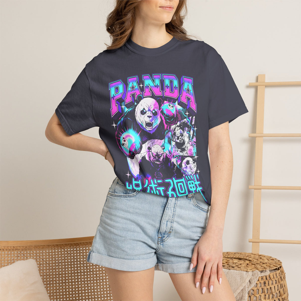 Panda Sorcerer Fighter Classic Tee | Japanese Anime | Magic Gift