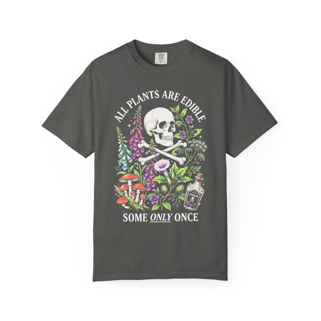 All Plants Are Edible Classic Tee | Vintage Skull | Botany Gift