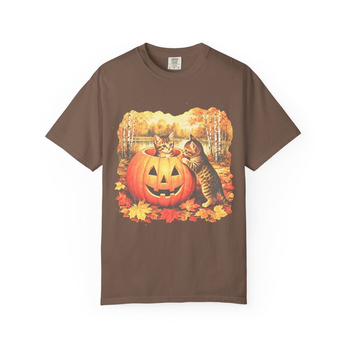 Halloween Kittens Classic Tee | Autumn Pumpkin | Cat Gift