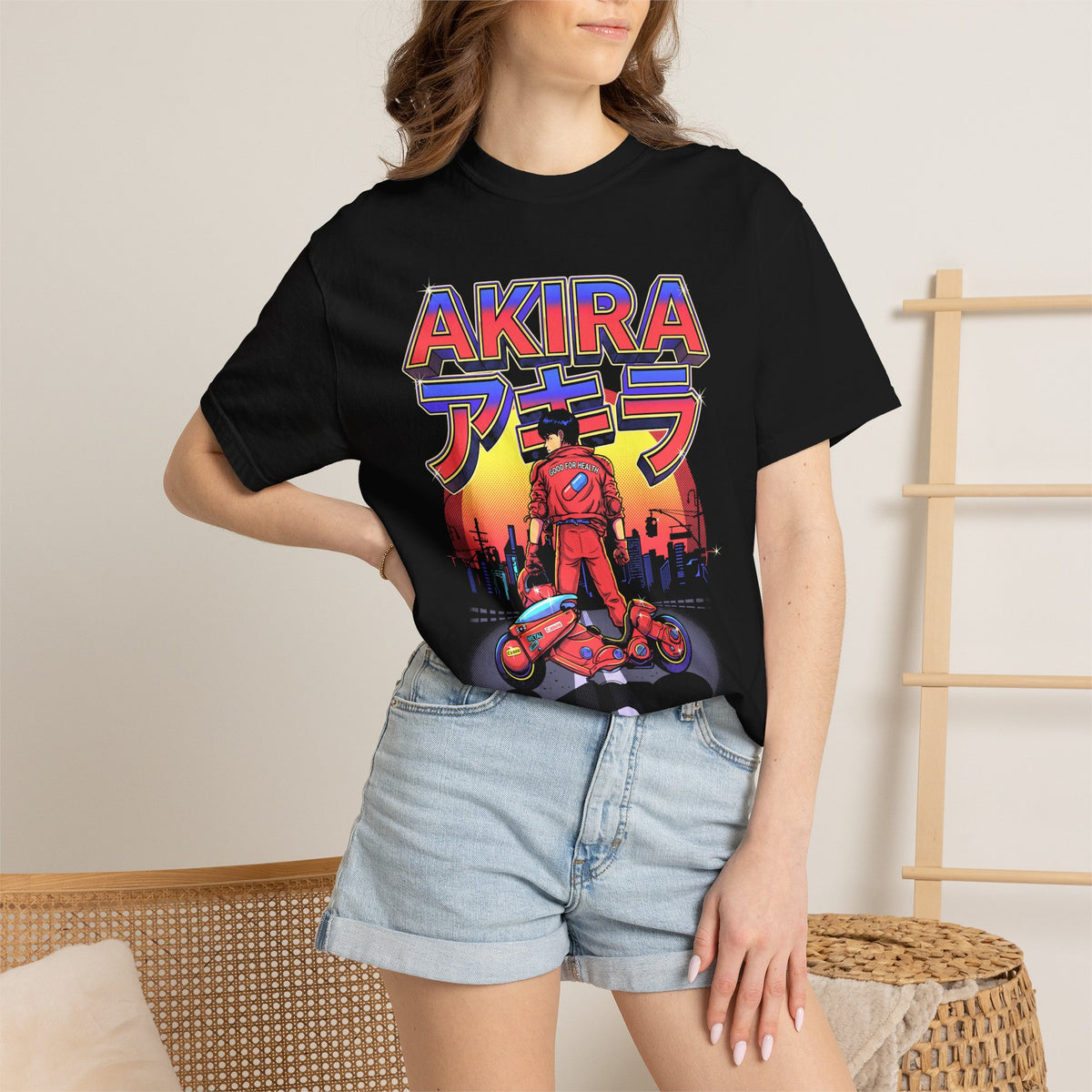 Cyberpunk Motorcycle Rider T-Shirt - Japanese Manga Graphic Tee
