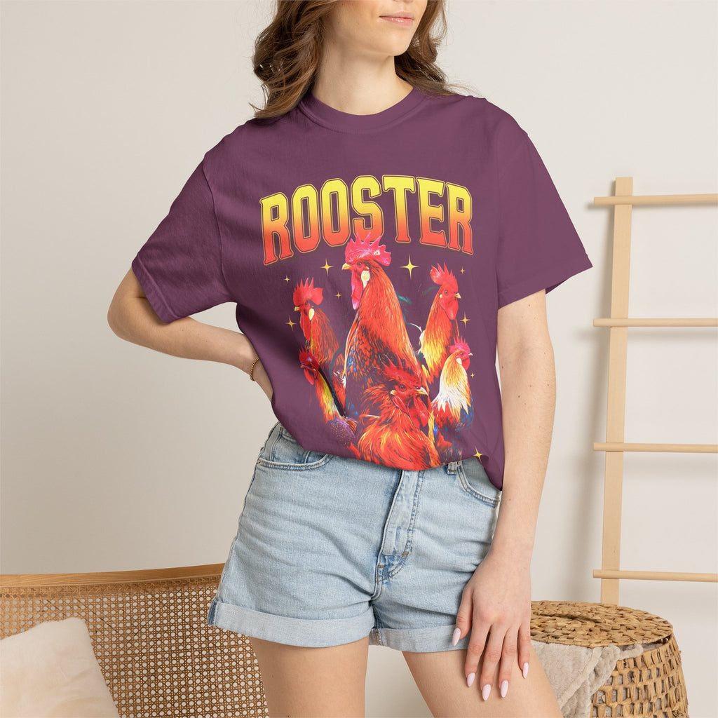 Vintage Rooster Classic Tee | 90s Graphic | Chicken Gift