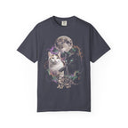 Cosmic Galaxy Cats Classic Tee | Celestial Moon | Space Nebula