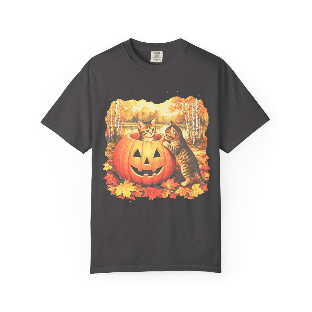Halloween Kittens Classic Tee | Autumn Pumpkin | Cat Gift