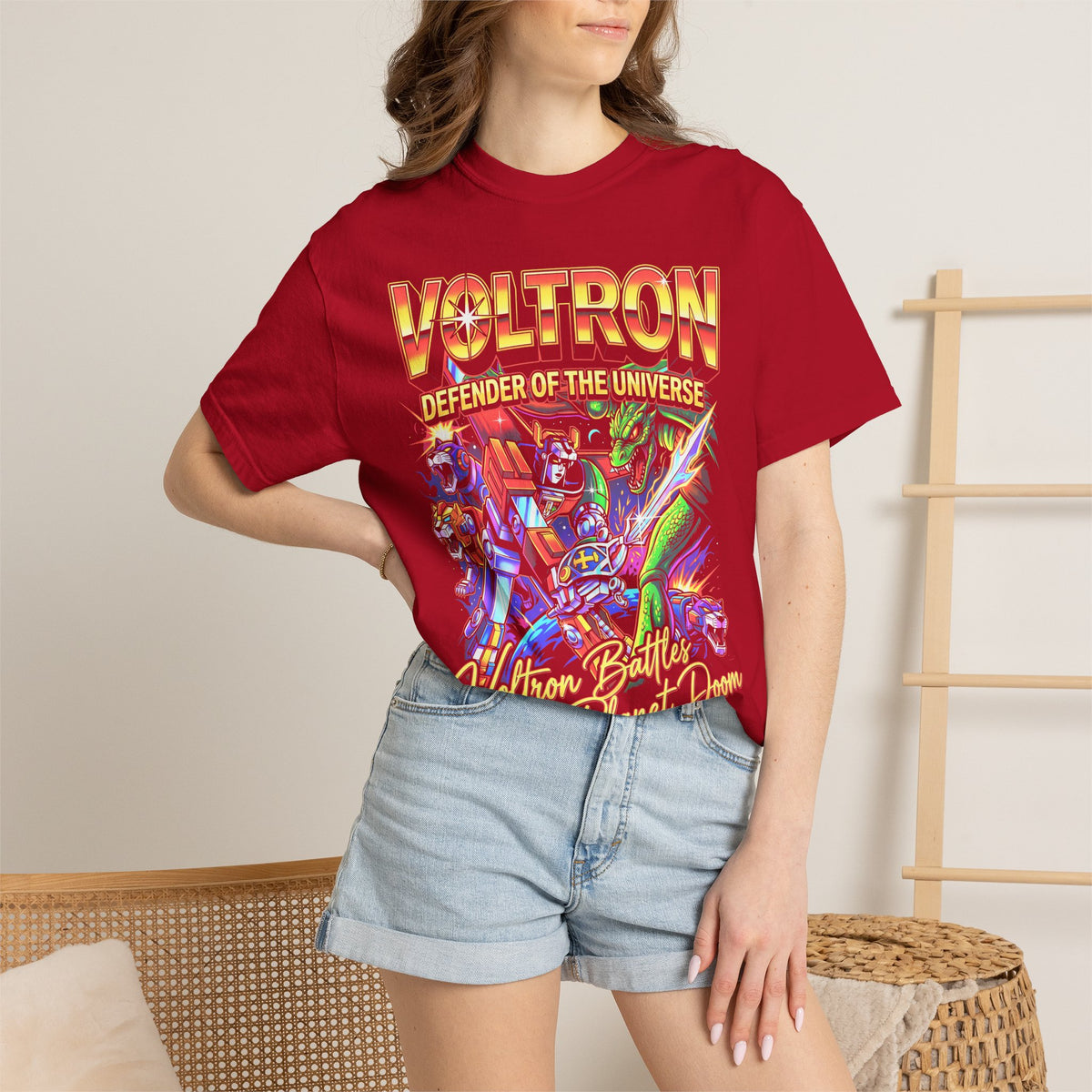Defender Of Universe Classic Tee | Retro Anime | Planet Doom