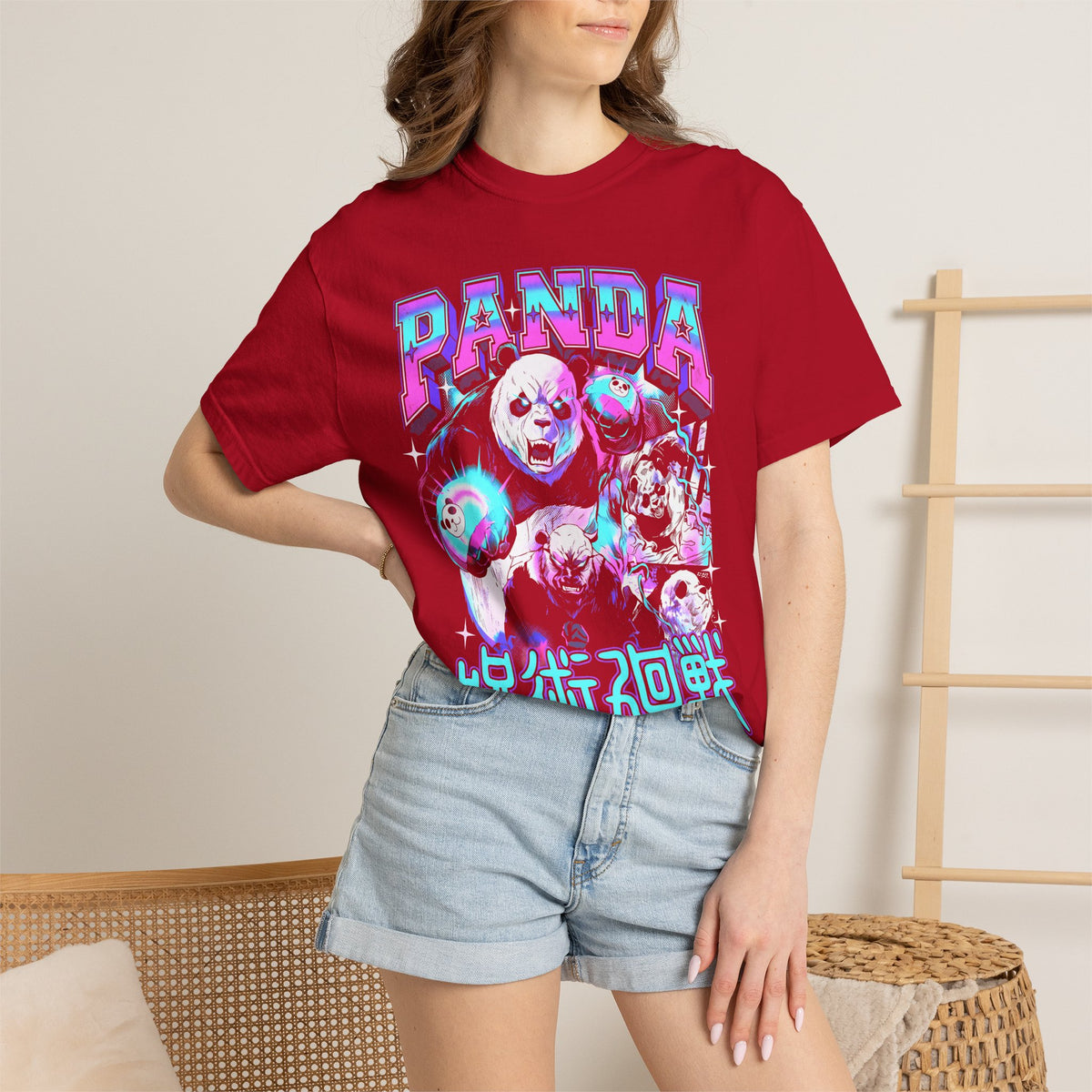 Panda Sorcerer Fighter Classic Tee | Japanese Anime | Magic Gift