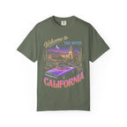 Hotel California Classic Tee | Retrowave Car | Vaporwave Art