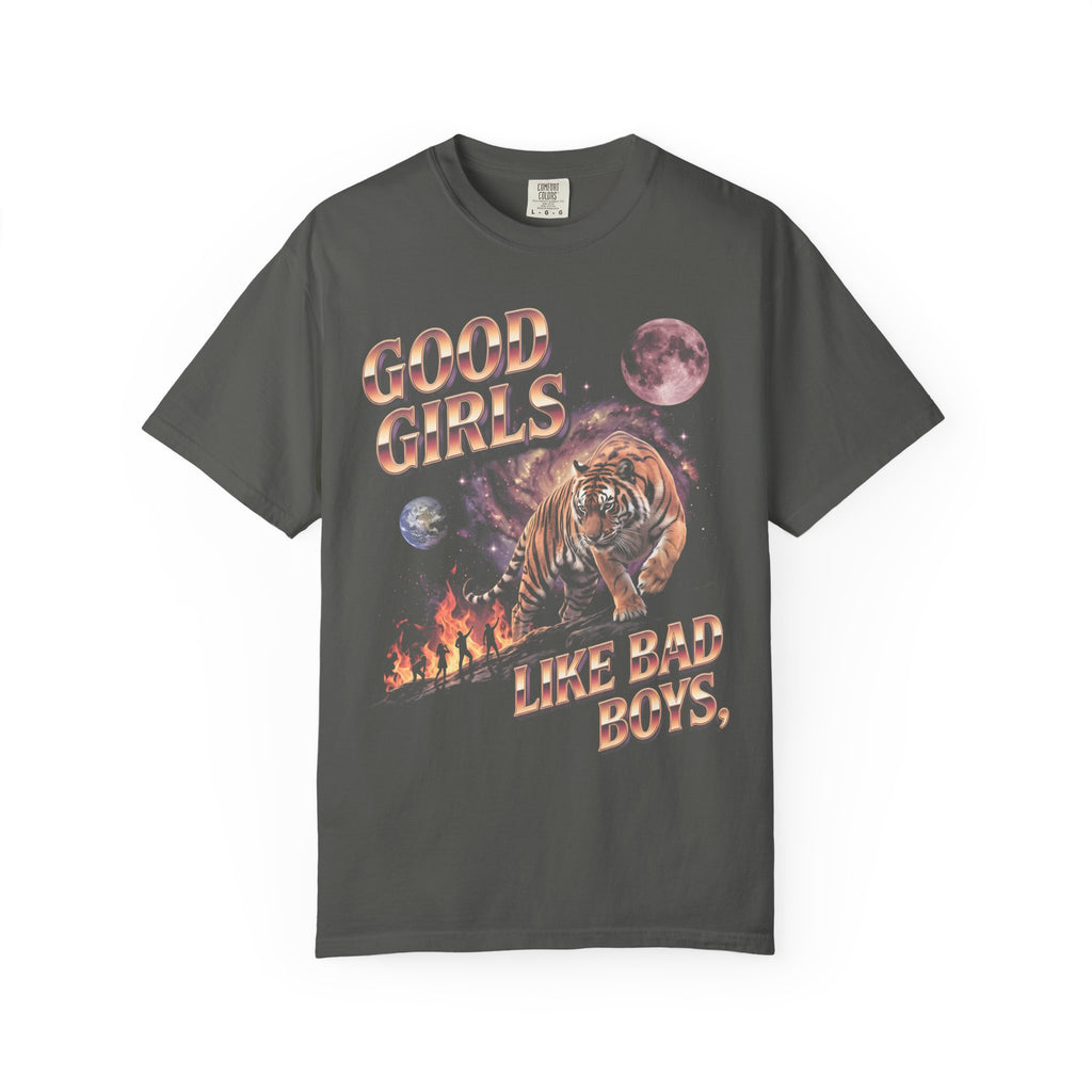 Good Girls Like Bad Boys Classic Tee | 80s Chrome Tiger