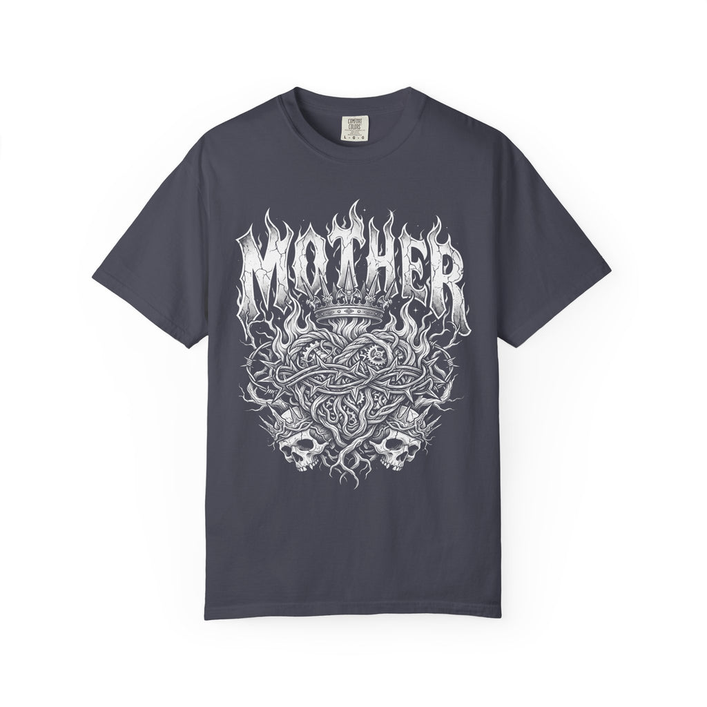 Mother Gothic Metal Classic Tee | Clockwork Heart | Skulls Flames
