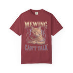 Mewing Can't Talk Classic Tee | GigaChad Feline | Muscle Lightning