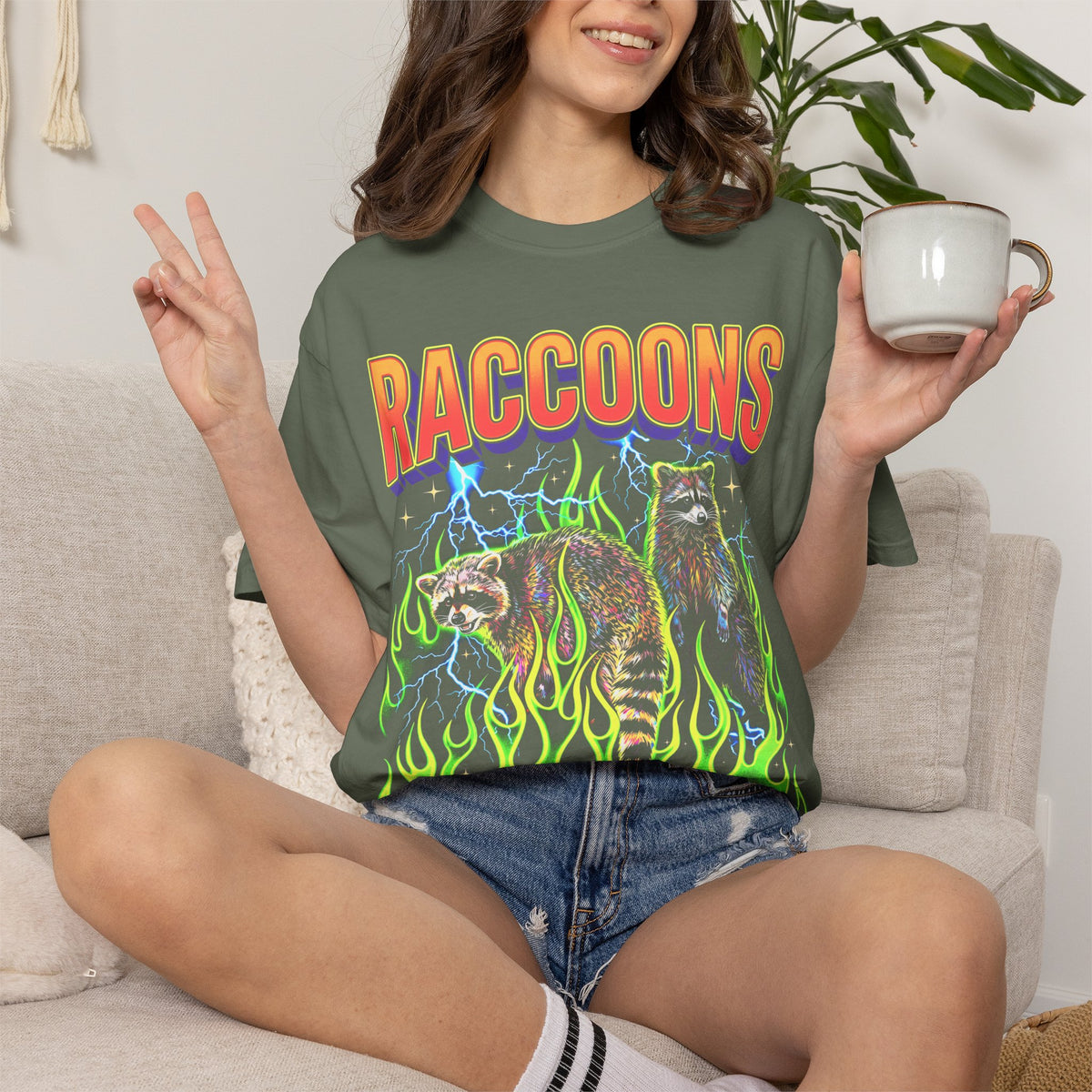 Retro Trash Panda Raccoons Classic Tee | 90s Vintage Gift