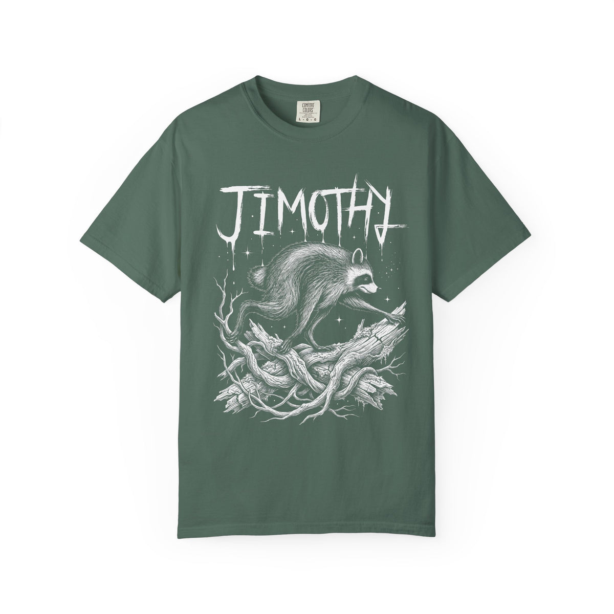Jimothy Raccoon Classic Tee | Gothic Mystical | Detailed Branch