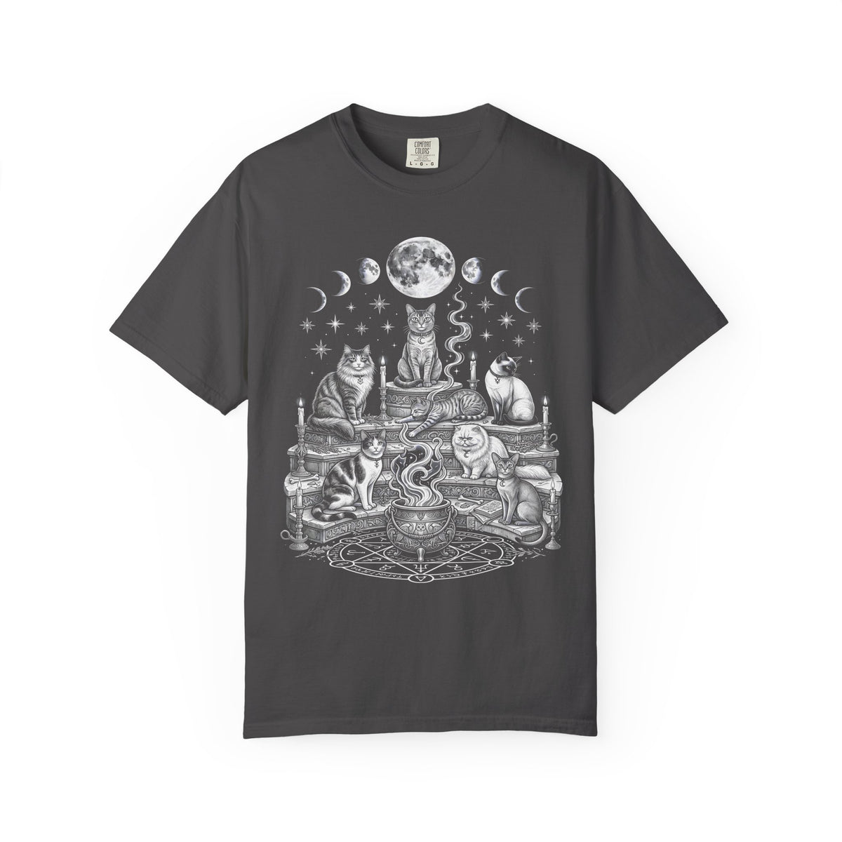 Cats Coven Magic Classic Tee | Gothic Spooky | Moon Cauldron