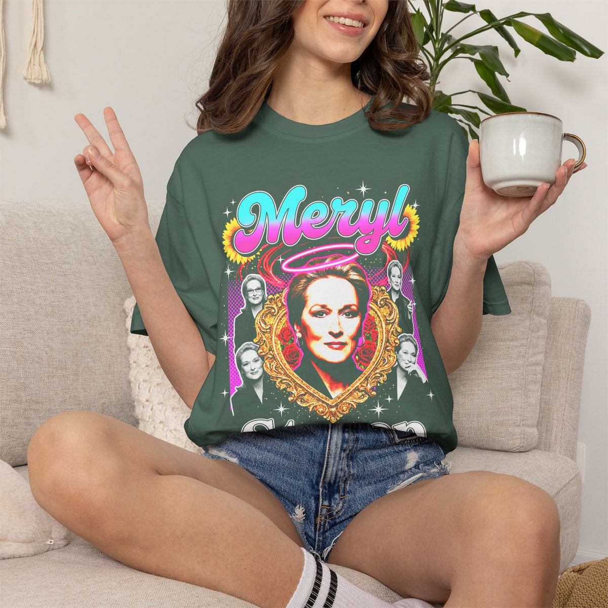Meryl Streep Classic Tee | 90s Vintage | Actress Gift