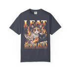 I Eat Microplastics Classic Tee | Funny Cat Meme | Fire Flames