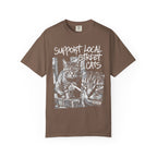 Support Local Street Cats Classic Tee | Smoking Cat Art