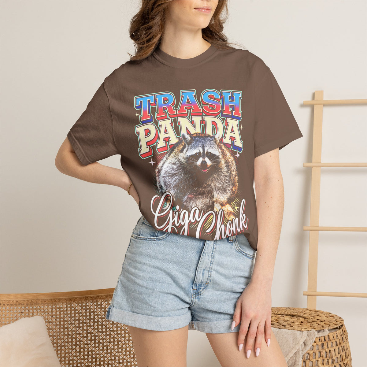 Trash Panda Giga Chonk Raccoon Classic Tee | Fat Animal Meme