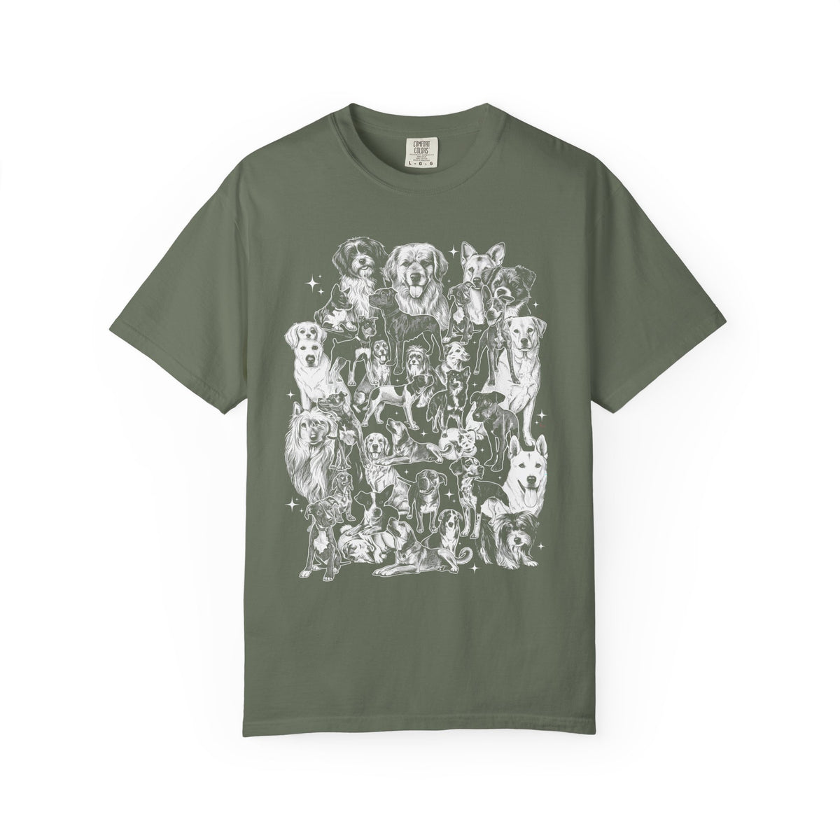 Retro Puppy Collage Classic Tee | 90s Vintage | Dog Gift