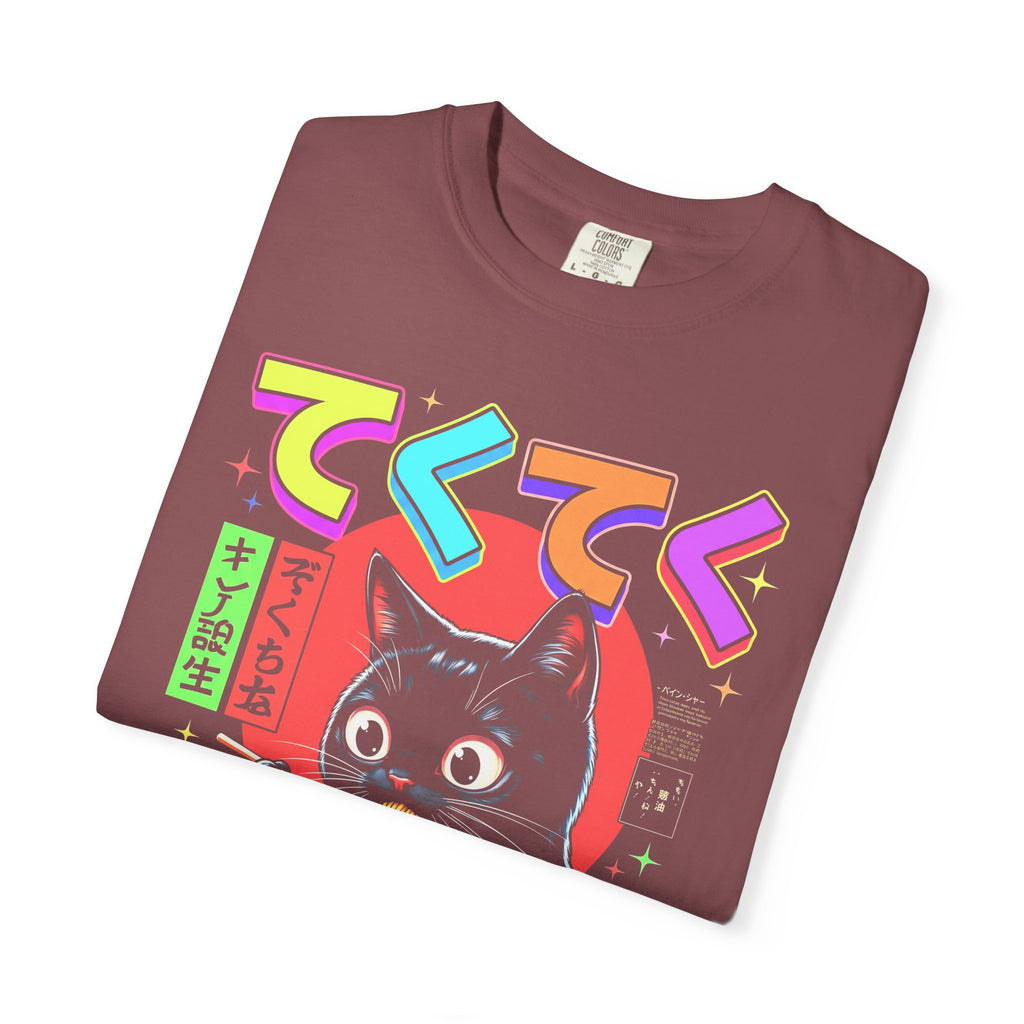 Cute Black Cat Ramen Classic Tee | Japanese Food | Retro Gift