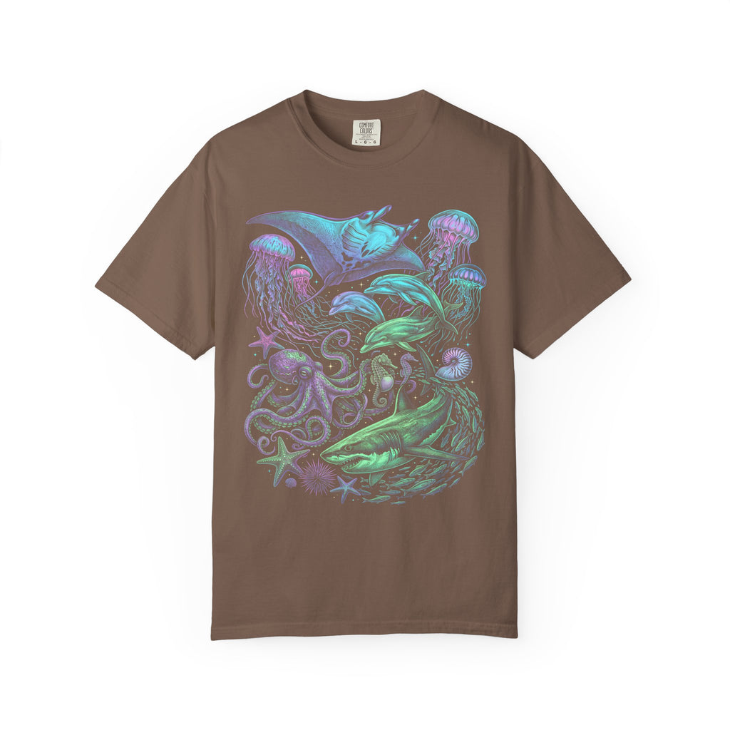 Deep Sea Ocean Creatures Classic Tee | Neon Vintage | Marine Life