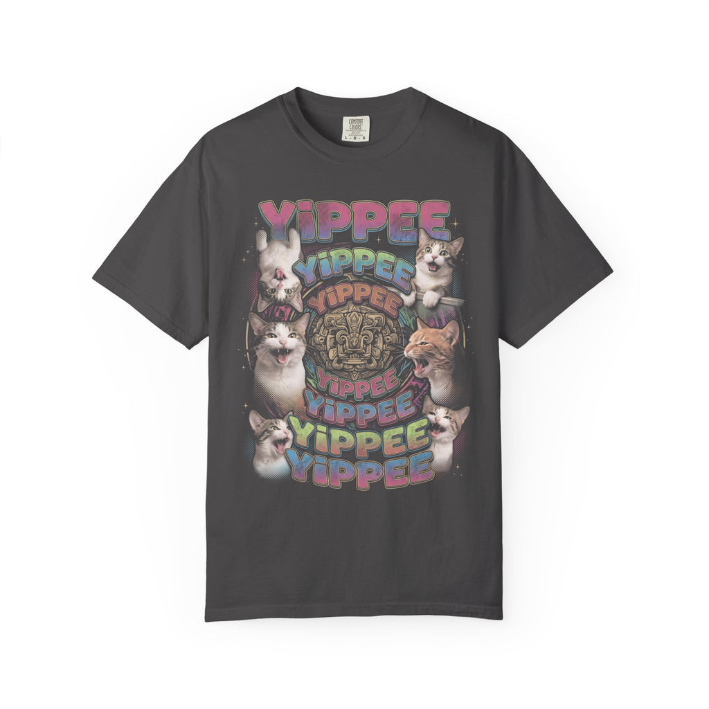 Yippee Screaming Cat Classic Tee | Psychedelic | Bootleg Art