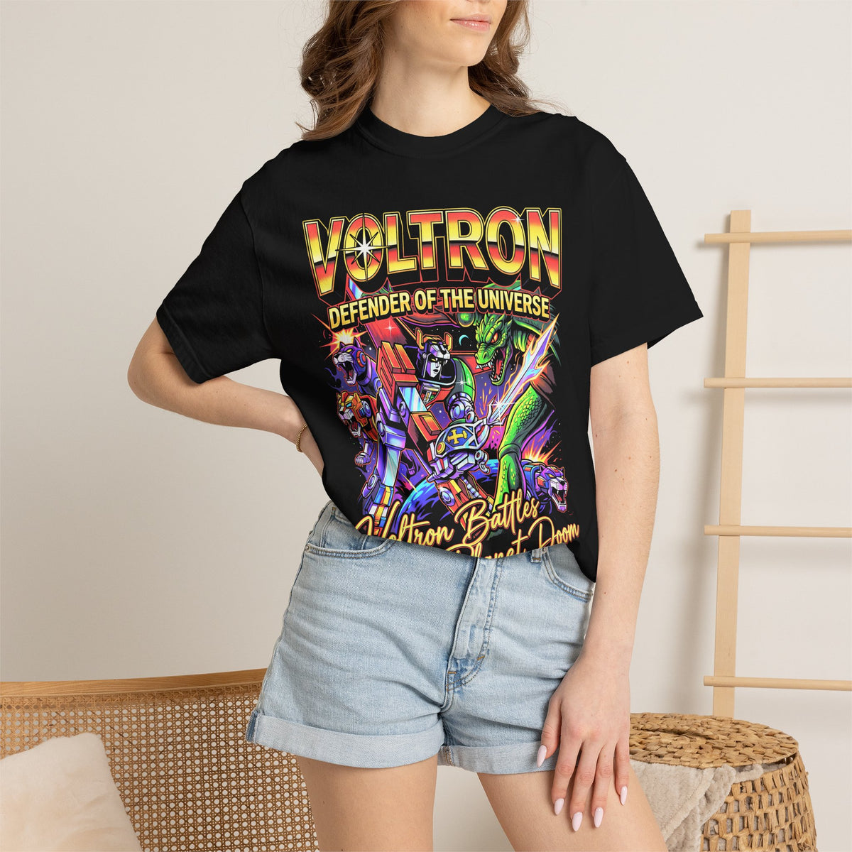 Voltron Defender Of The Universe T-Shirt - Retro Anime Graphic Tee