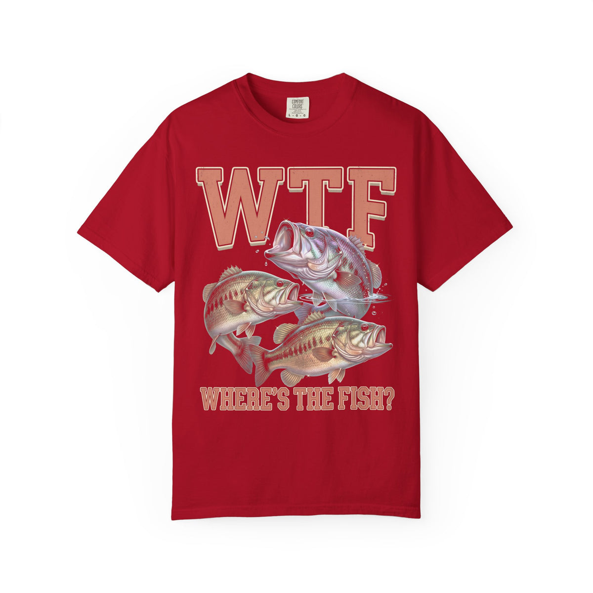 Where's The Fish Classic Tee | Bass Fishing | Fisherman Art
