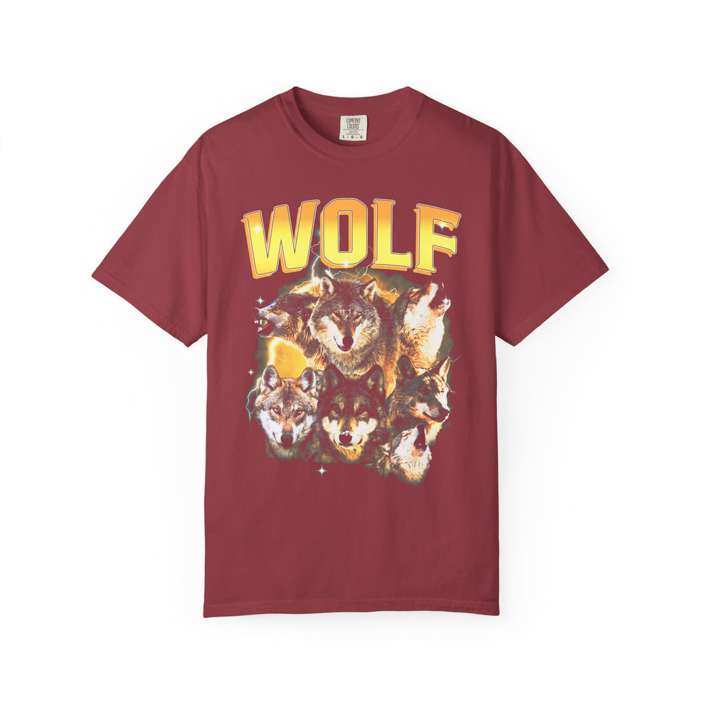Wolf Lightning Classic Tee | Vintage 90s | Animal Lover Gift