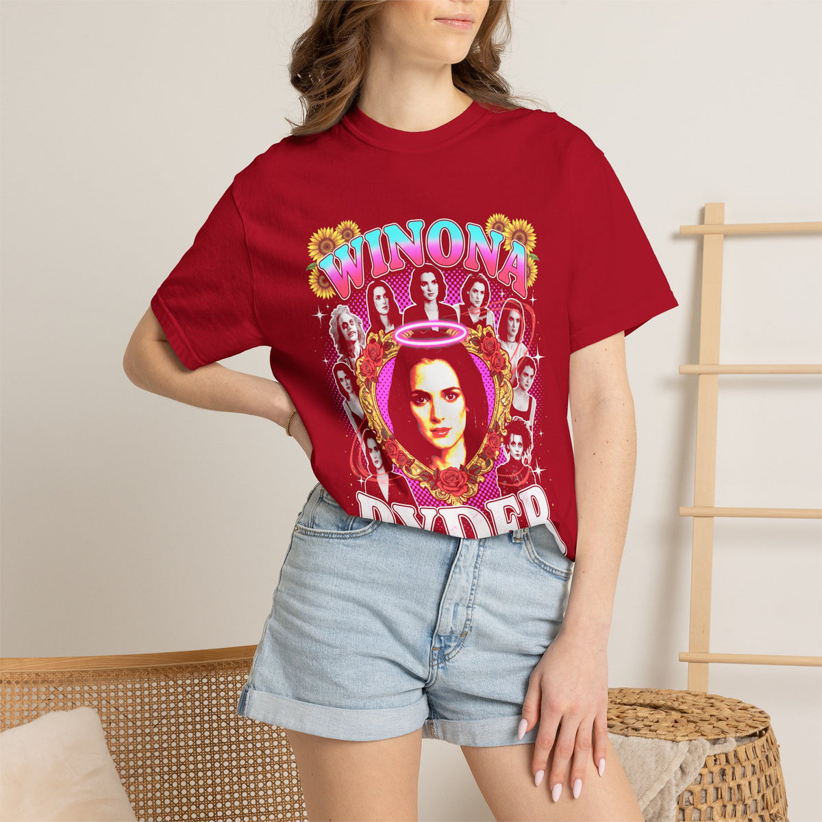 Winona Ryder Classic Tee | 90s Vintage | Retro Actress Gift