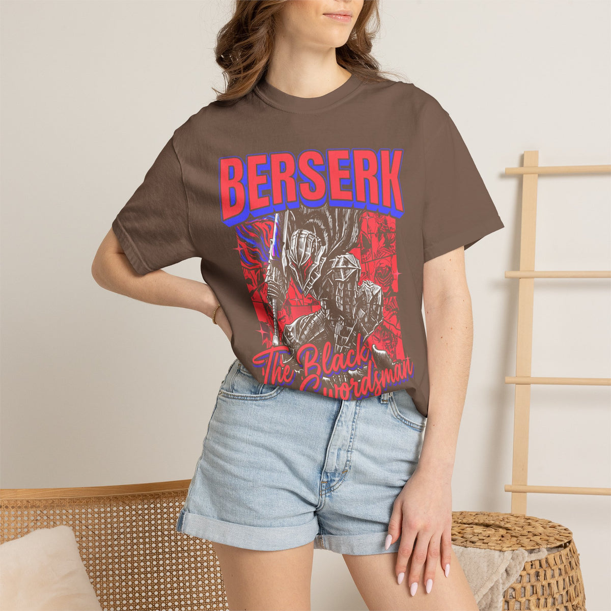 The Black Swordsman Classic Tee | 90s Dark Knight | Manga Gift